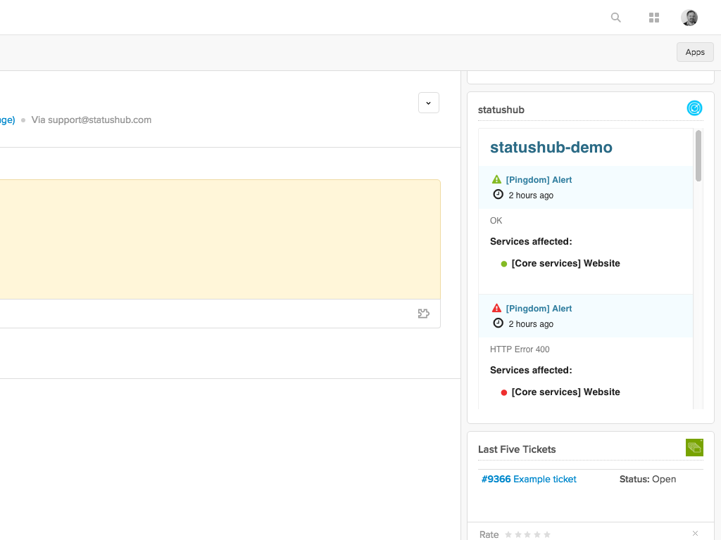 StatusHub screenshot 1
